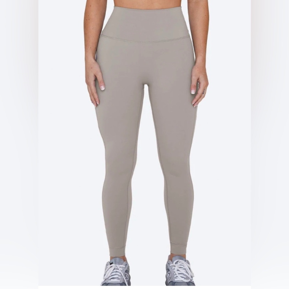 Set Active Taupe High Waisted  Leggings XS